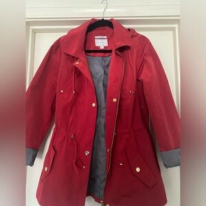 NEVER WORN NEW Macys charter club red rain coat